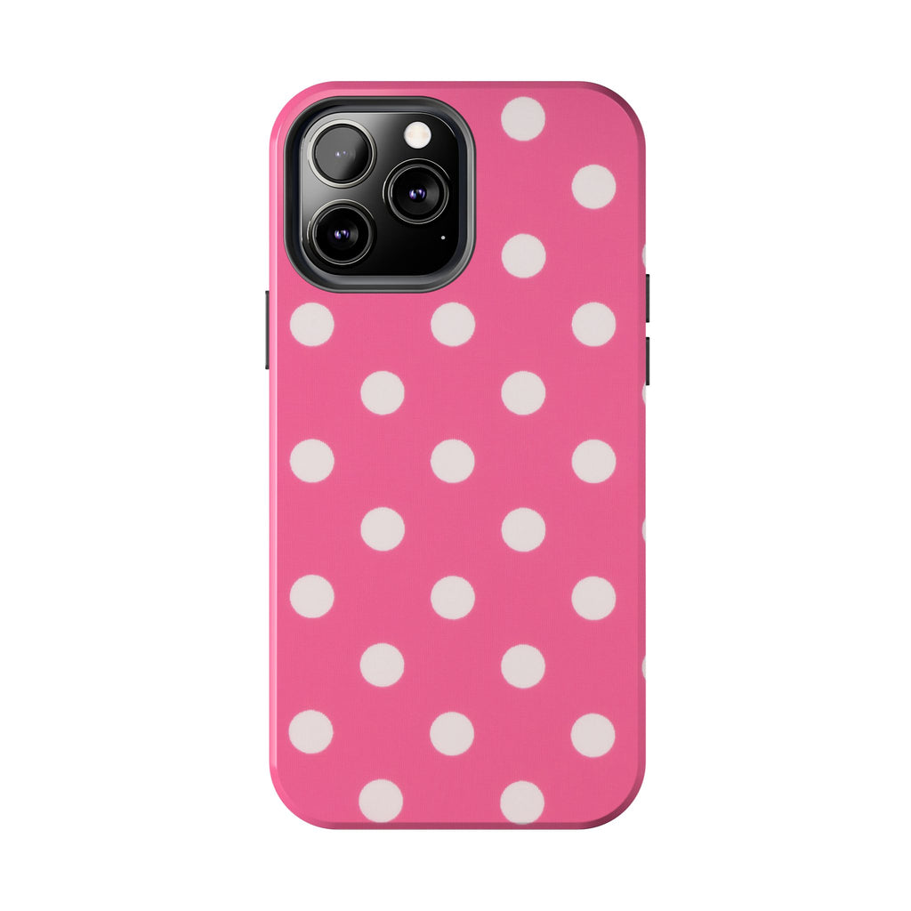 Pink Polka Dot Phone Case (Apple & Android)