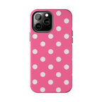 Pink Polka Dot Phone Case (Apple & Android)