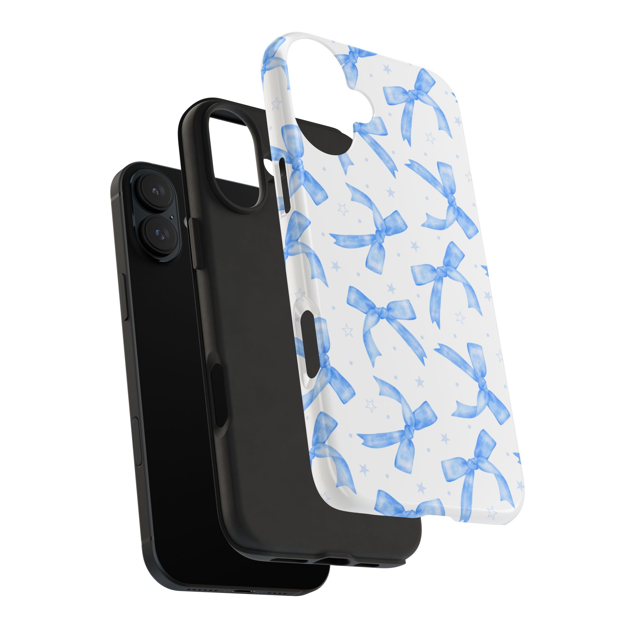 Lacey Baby Blue Ribbons Phone Case (Apple & Android)