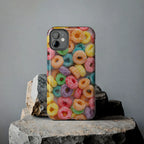 Morning Cereal Loops Phone Case (Apple & Android) - Pink Sweetheart