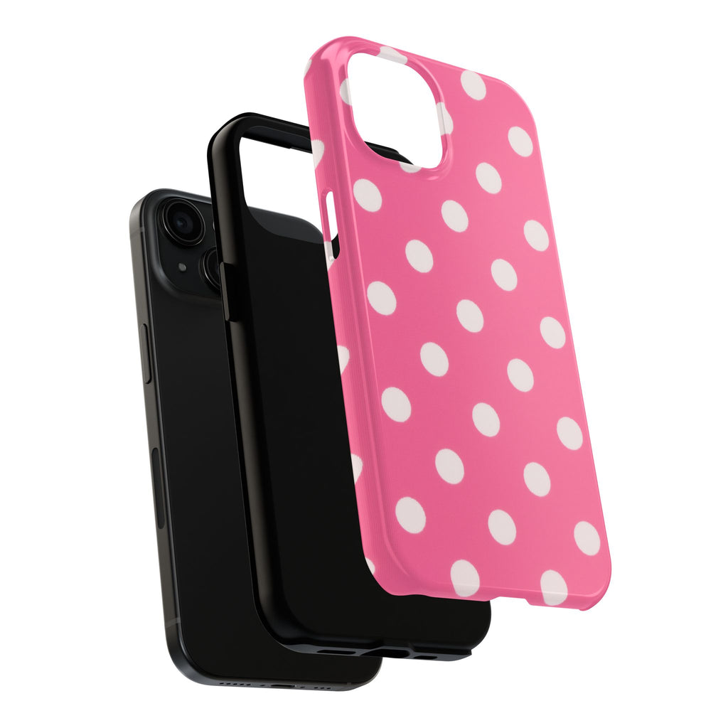 Pink Polka Dot Phone Case (Apple & Android)
