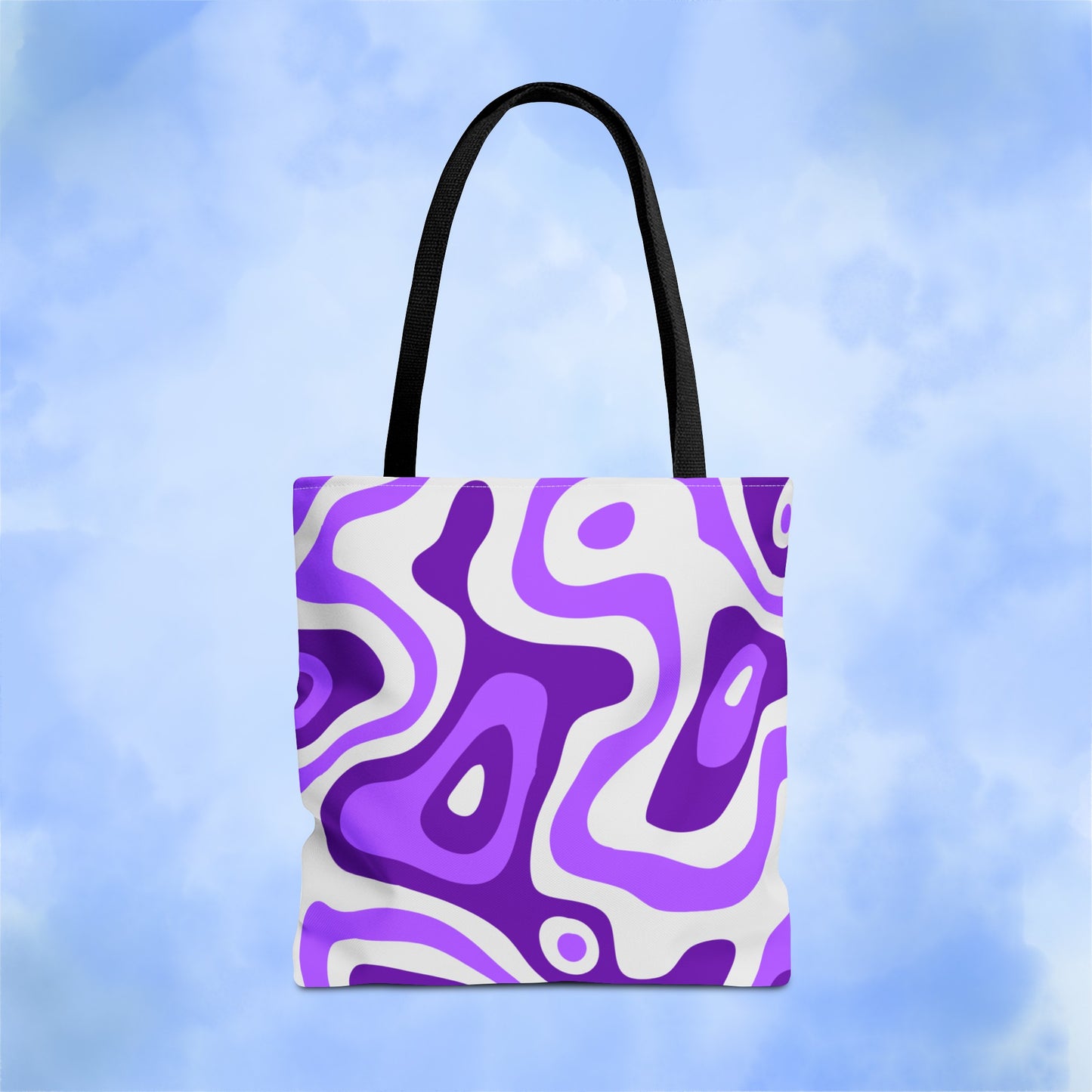 Groovy Purple Lava Tote Bag