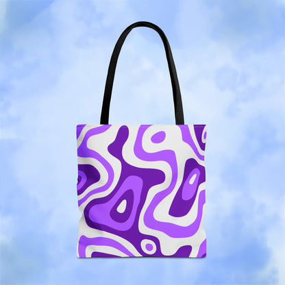 Groovy Purple Lava Tote Bag