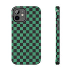 Checkered Kimono Tough Phone Case (Apple & Android) - Pink Sweetheart