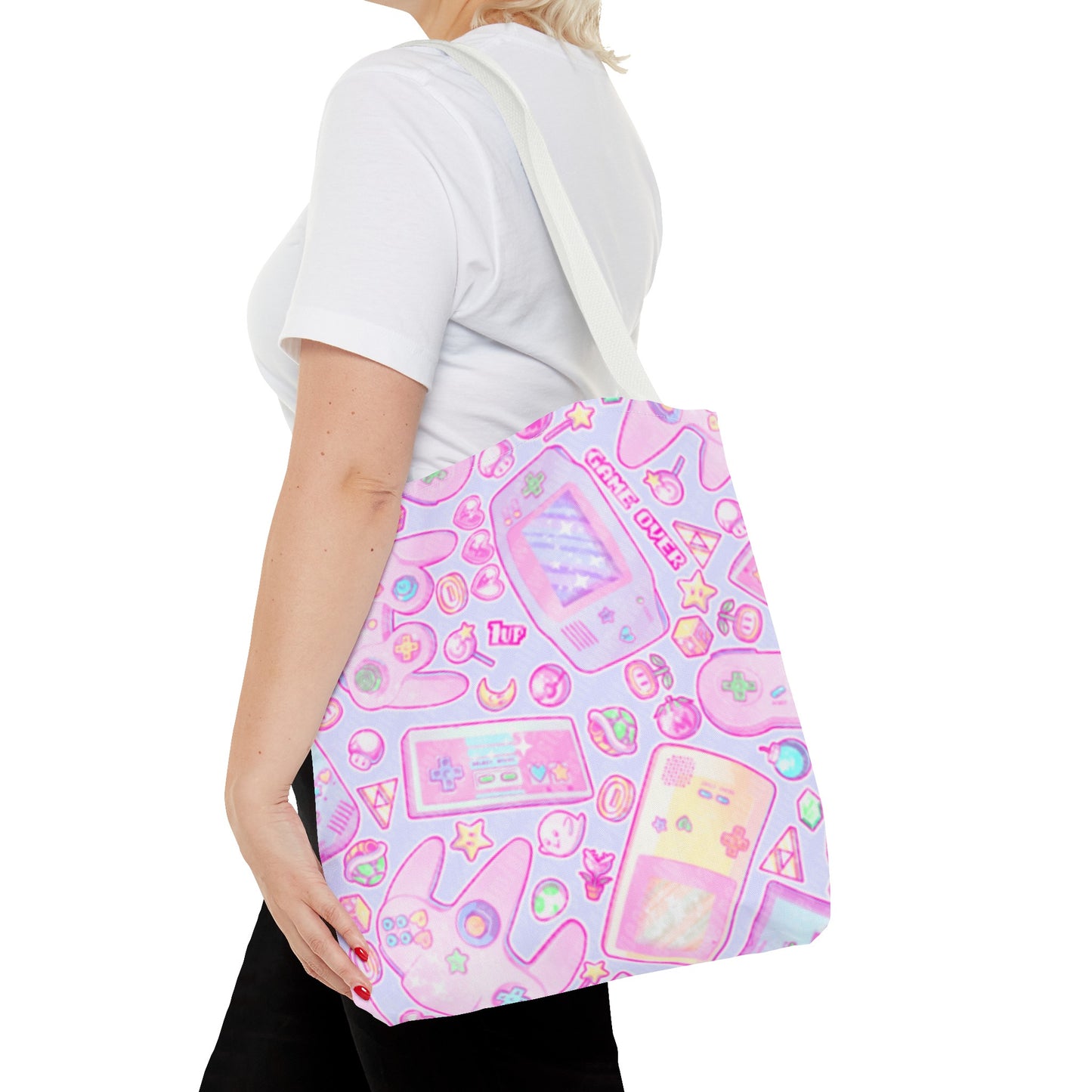 Pink Pastel Gamer Girl Tote Bag