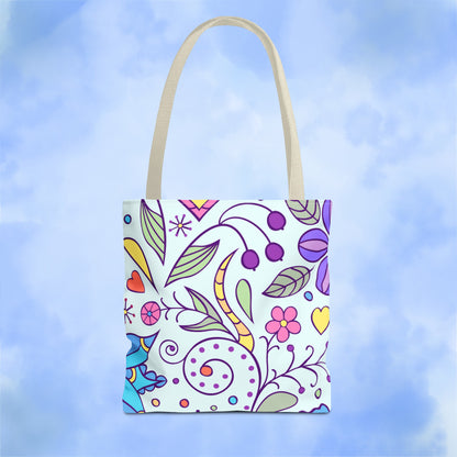 Tranquil Floral Botanicals Tote Bag