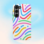 Rainbow Swirls Phone Case (Apple & Android) - Pink Sweetheart