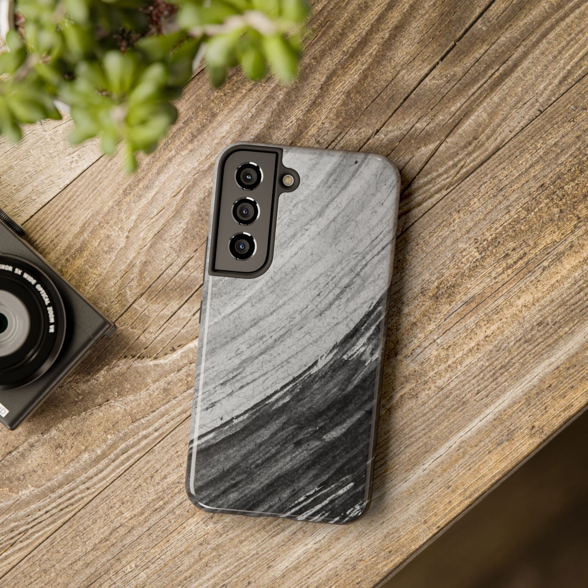 Black & Gray Phone Case (Apple & Android)