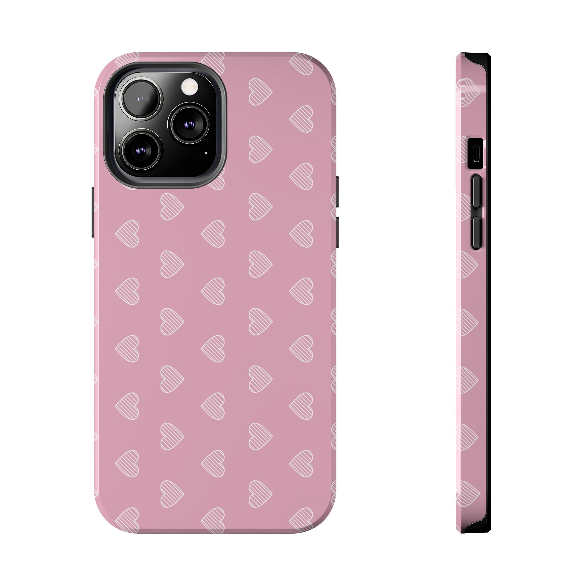 Infinite Pink Hearts Phone Case (Apple & Android)