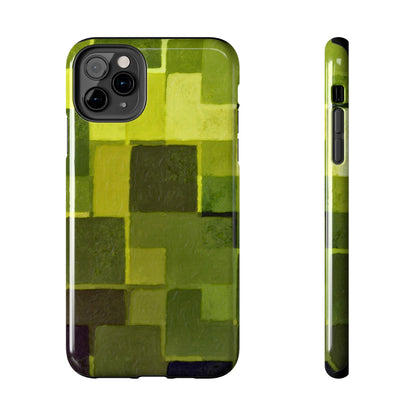 Chartreuse Patchwork Phone Case