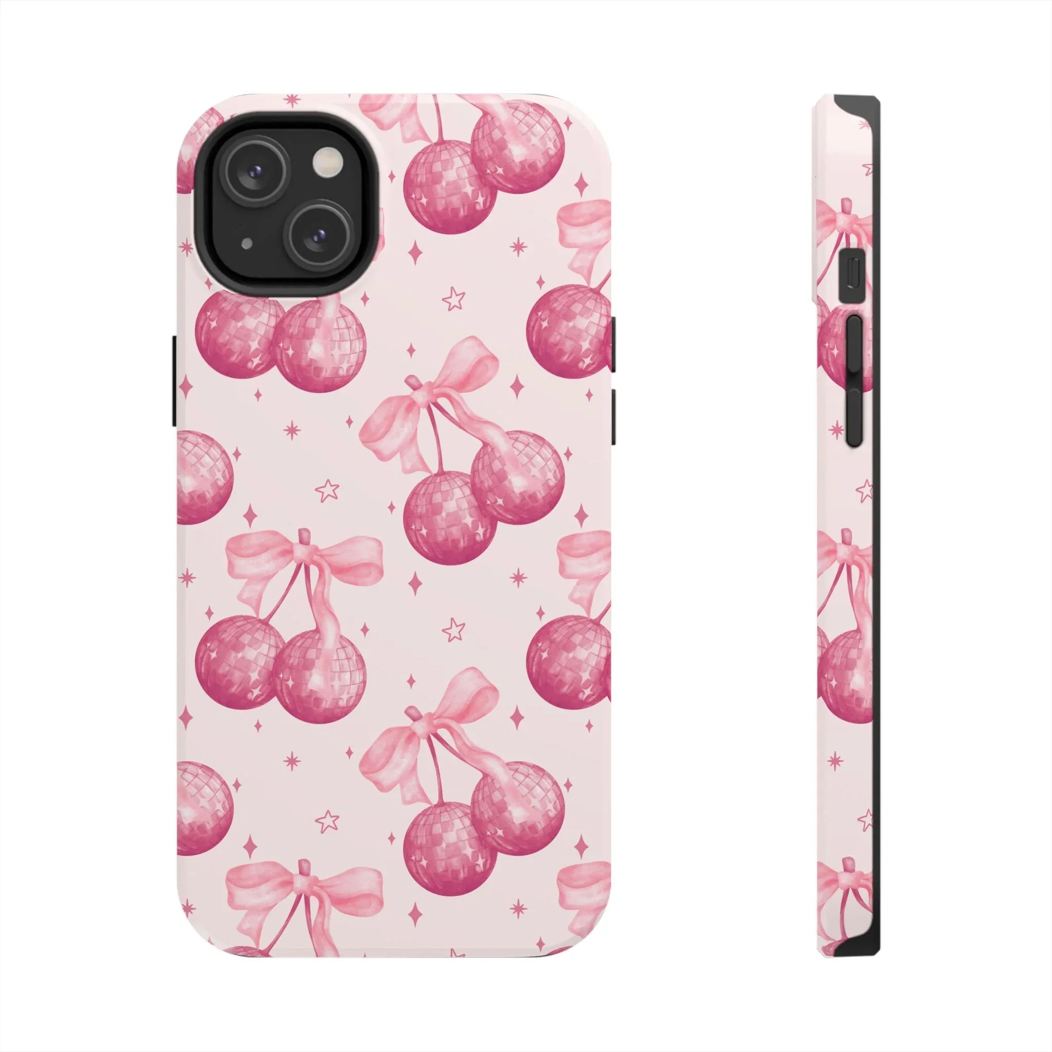 Disco Cherries Phone Case (Apple & Android) - Pink Sweetheart