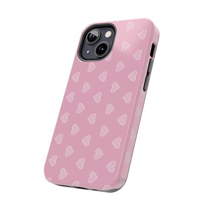 Infinite Pink Hearts Phone Case