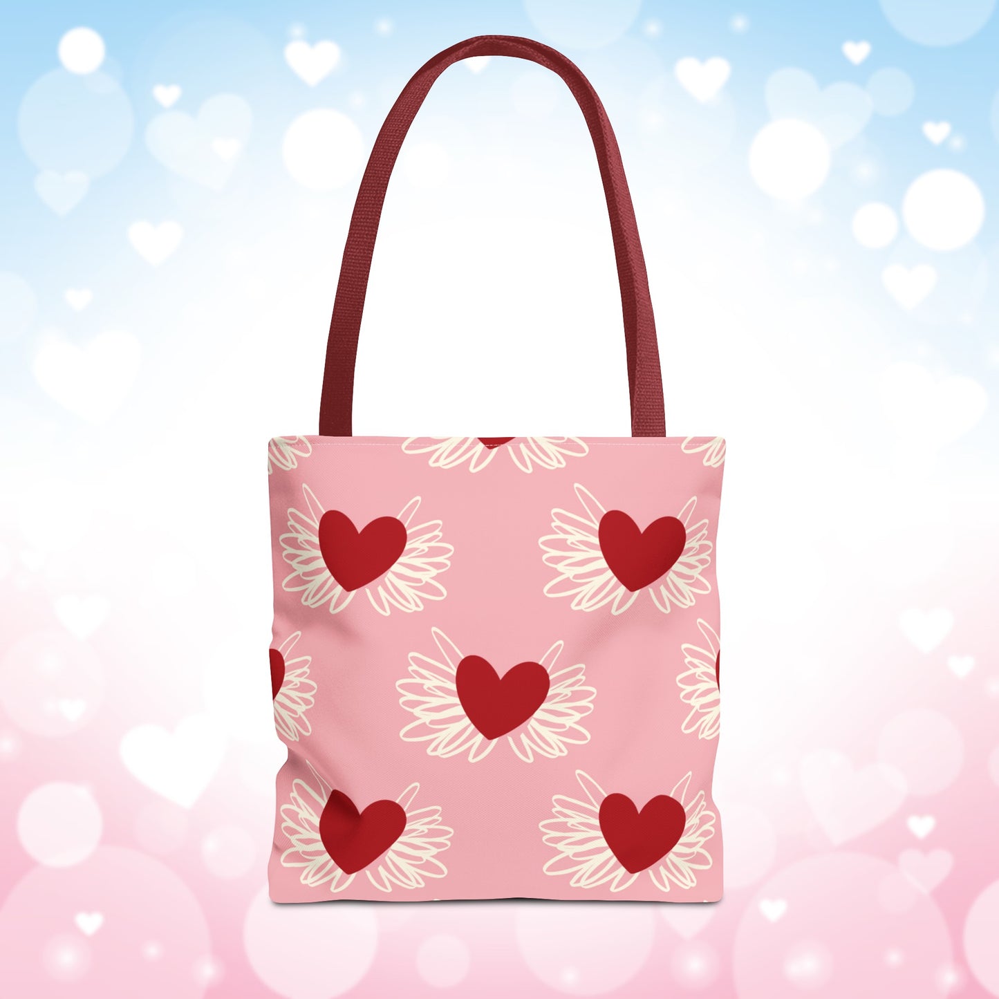 Valentine Hearts Tote Bag