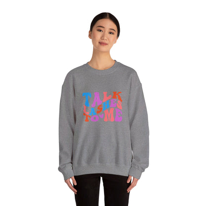 Talk Lashes to Me Unisex Heavy Blend™ Crewneck Sweatshirt