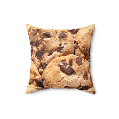 Chunky Chocolate Chip Cookies Square Pillow