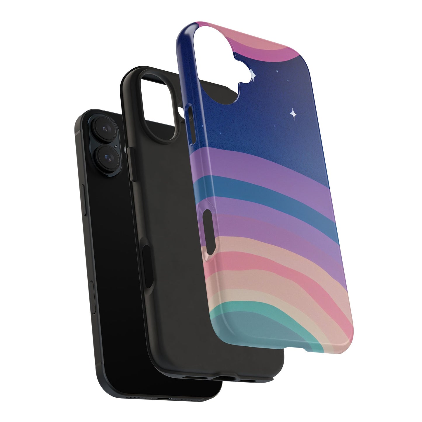 Midnight Rainbows Phone Case