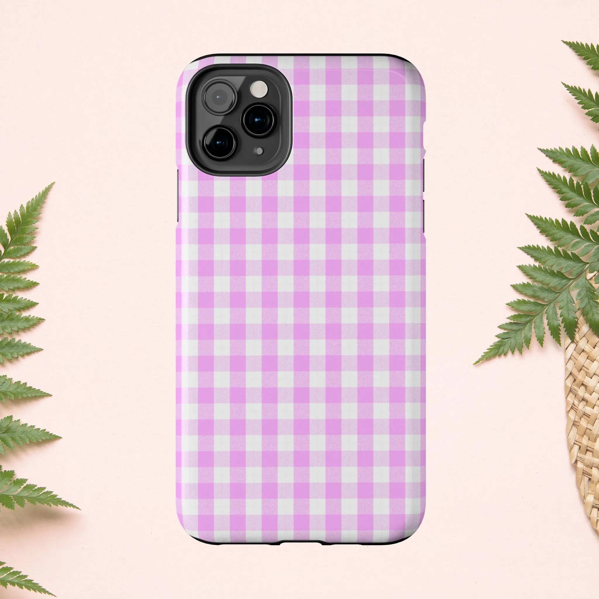 Pink Gingham Phone Case (Apple & Android) - Pink Sweetheart