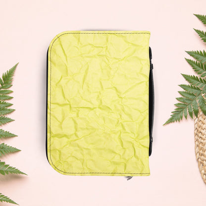 Wrinkled Bright Yellow Paper Book Cover