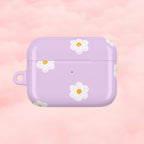 Purple Daisy Floral AirPod Case