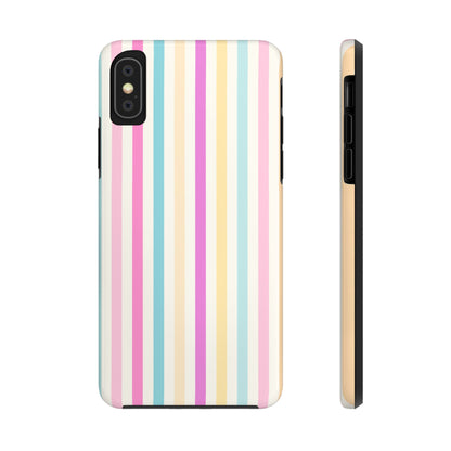 Pastel Candy Stripes Phone Cases