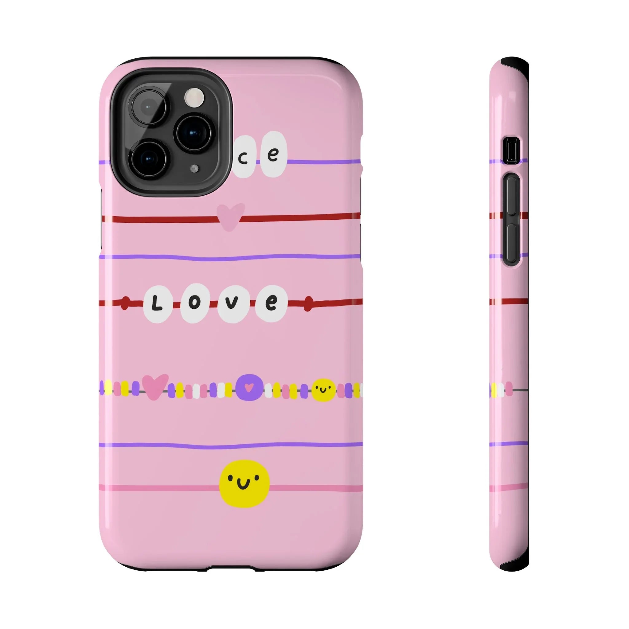 Bestie Bracelets Phone Case (Apple & Android) - Pink Sweetheart