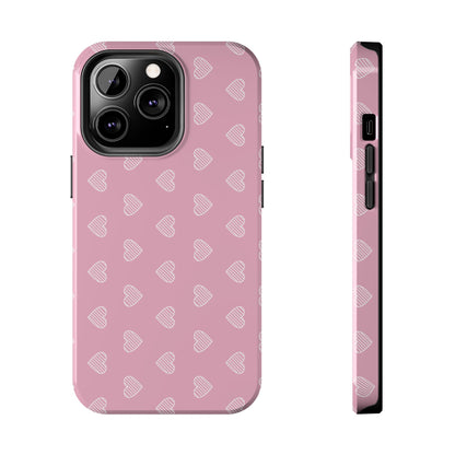 Infinite Pink Hearts Phone Case