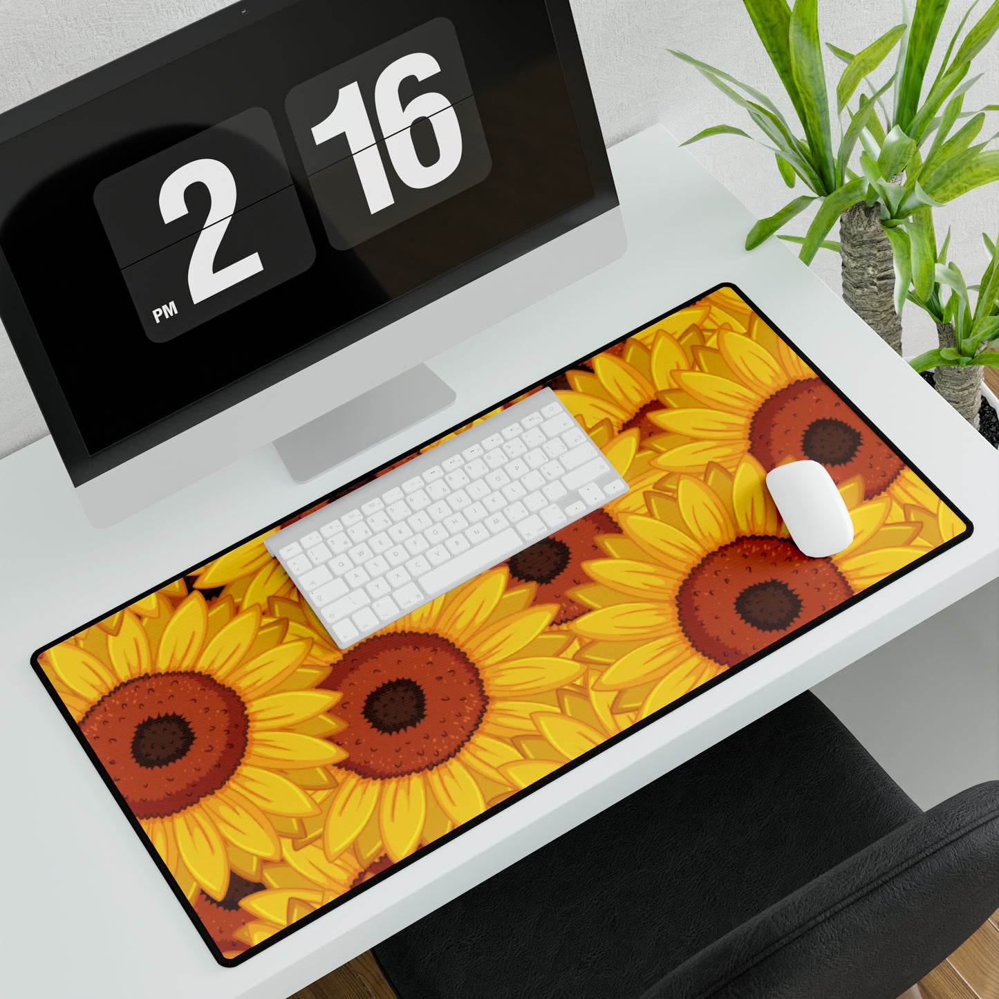 Blooming Sunflower Desk Mat