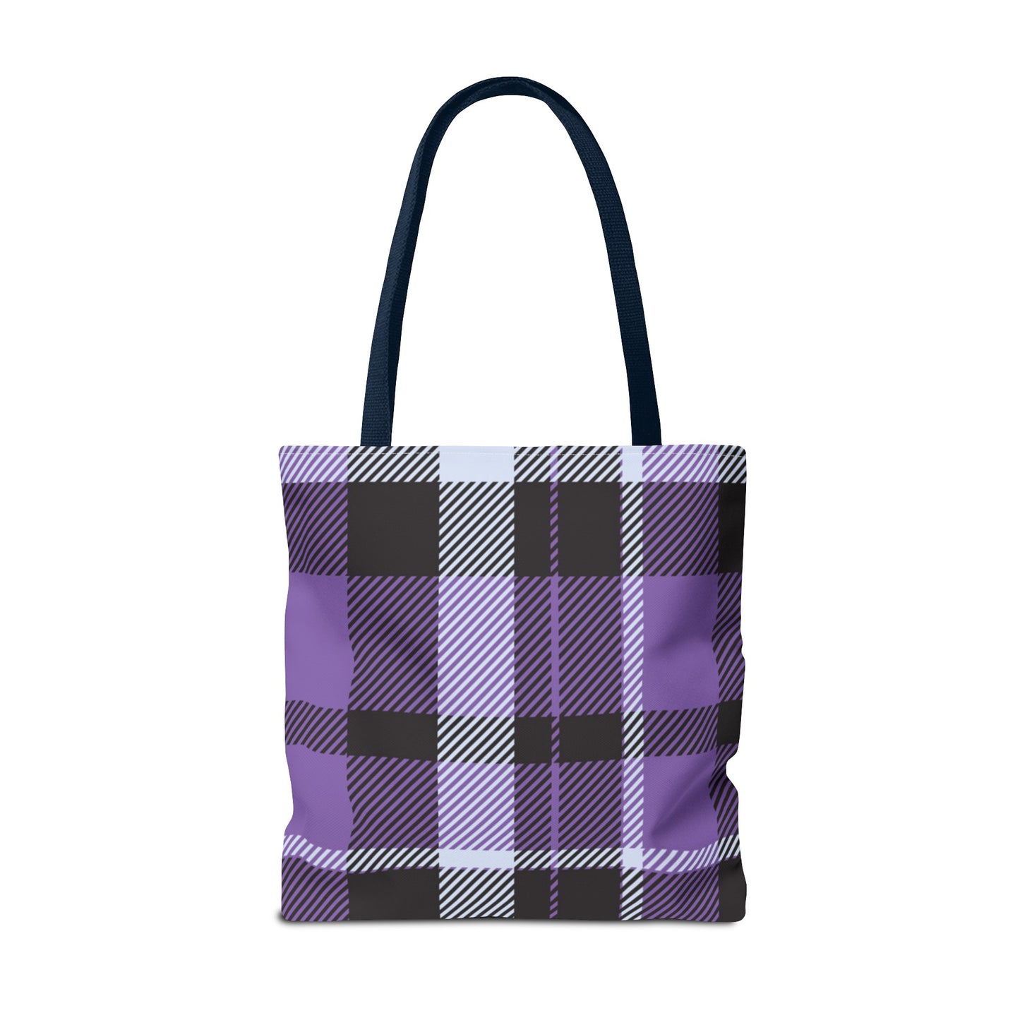 Purple Tartan Plaid Tote Bag