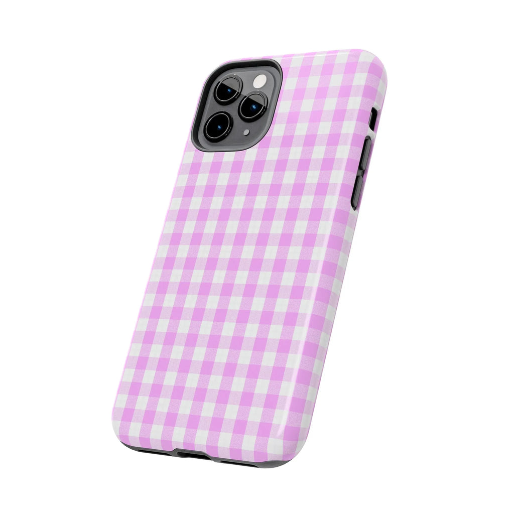 Pink Gingham Phone Case (Apple & Android) - Pink Sweetheart