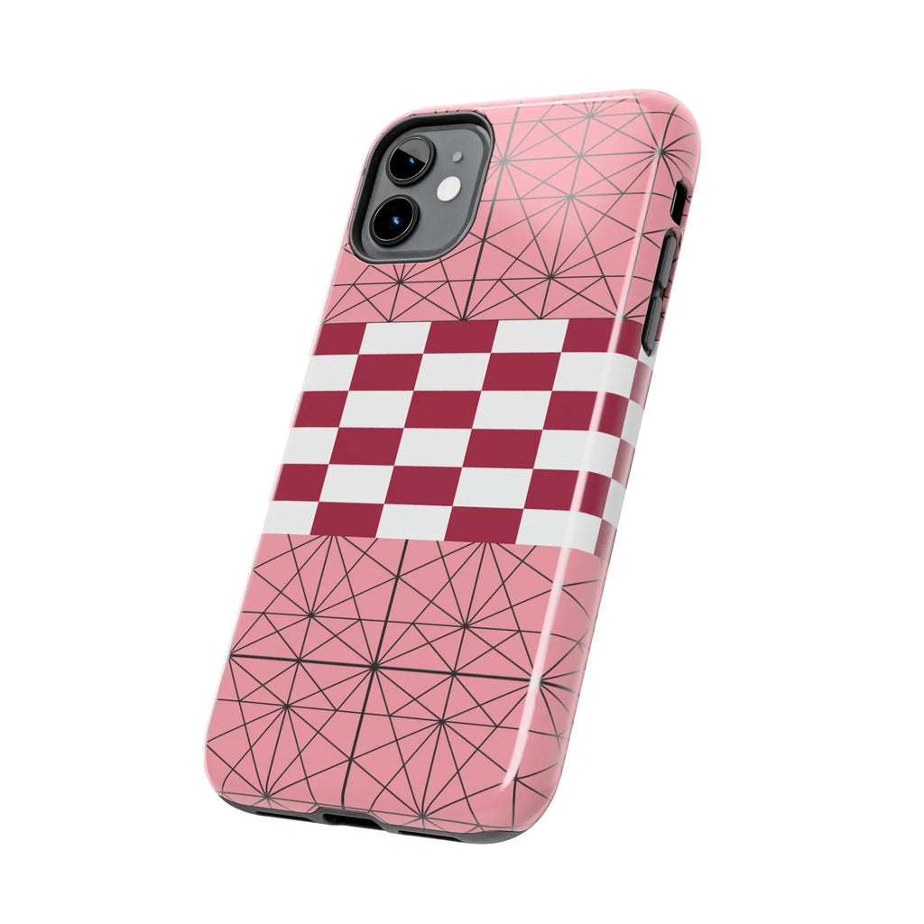 Geometric Kimono Tough Phone Case (Apple & Android) - Pink Sweetheart