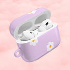 Purple Daisy Floral AirPod Case