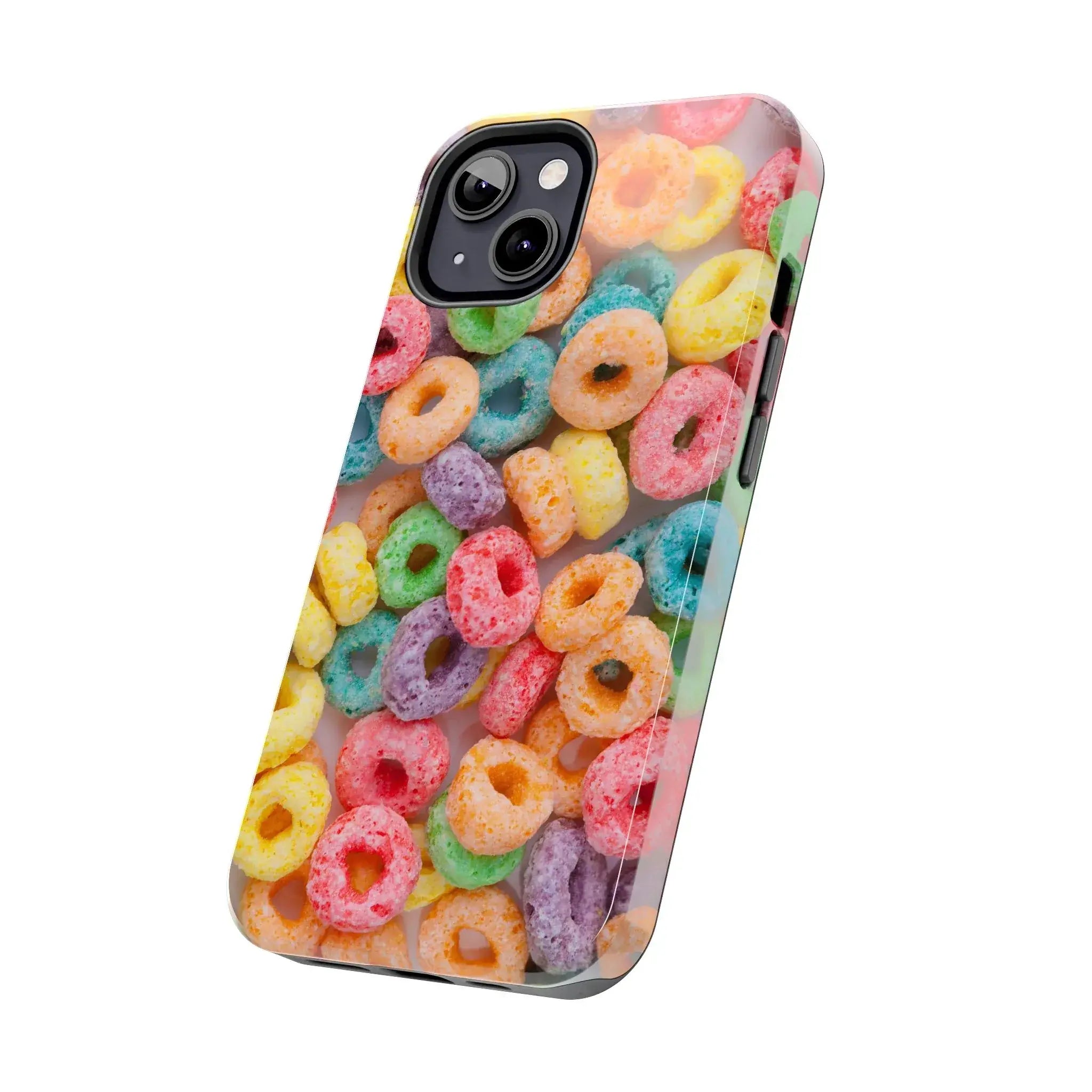 Morning Cereal Loops Phone Case (Apple & Android) - Pink Sweetheart