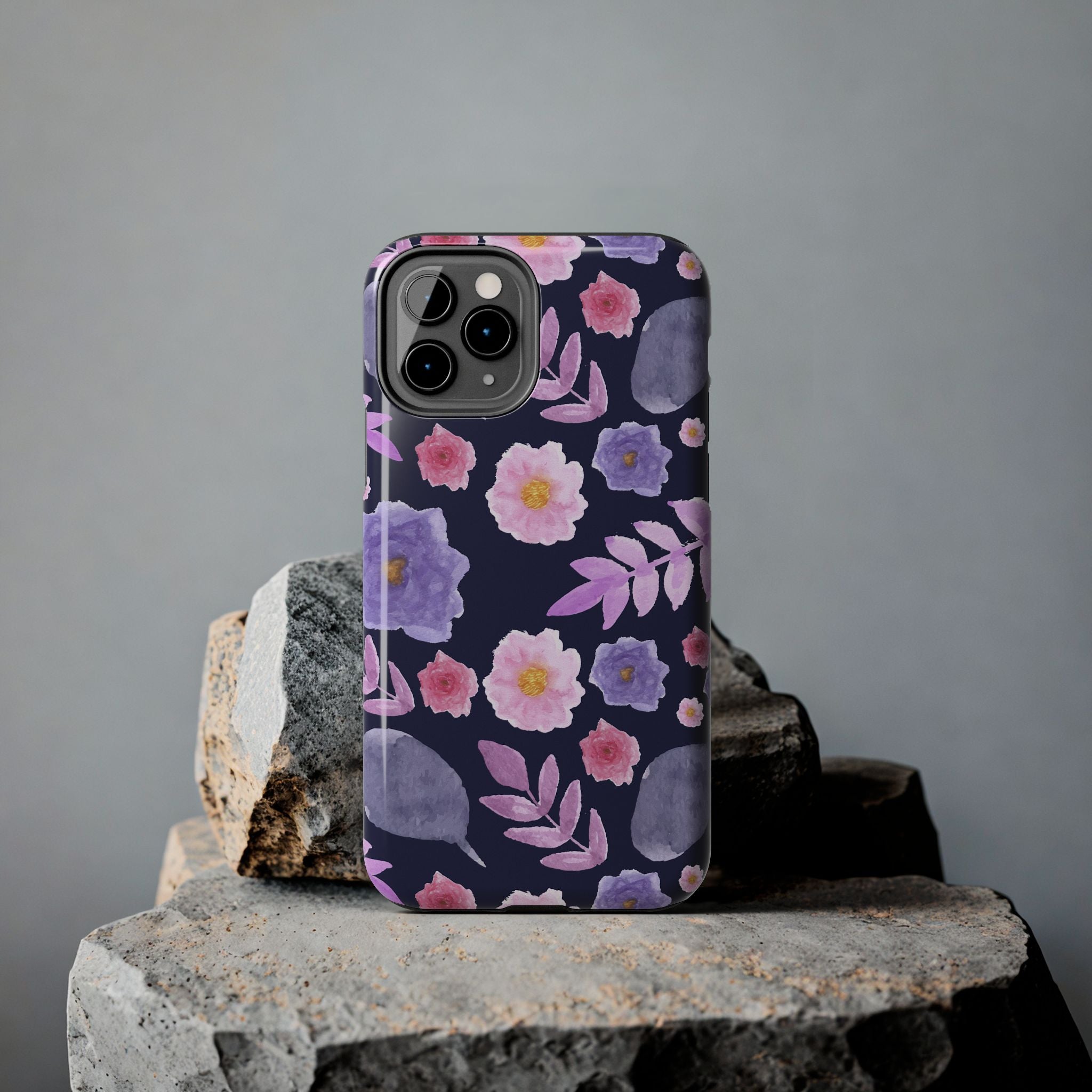 Purple Florals Phone Case (Apple & Android)