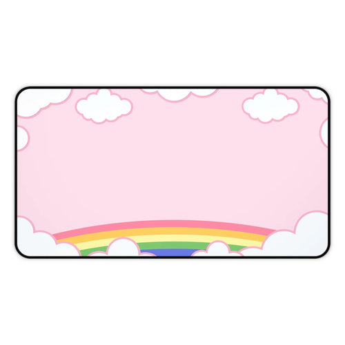 Above the Rainbow Desk Mat - Pink Sweetheart
