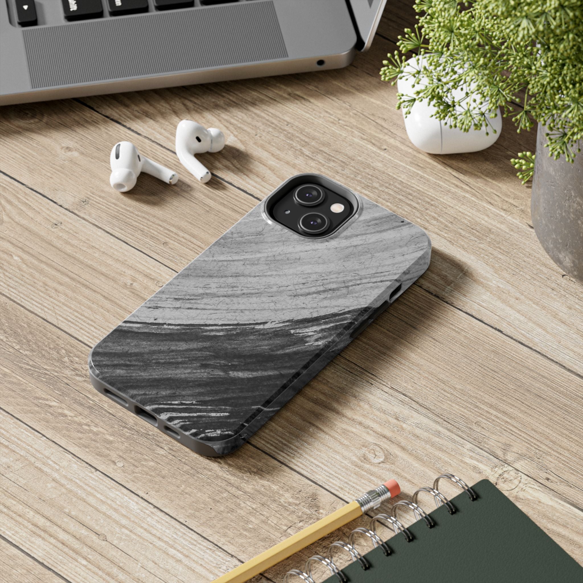 Black & Gray Phone Case (Apple & Android)