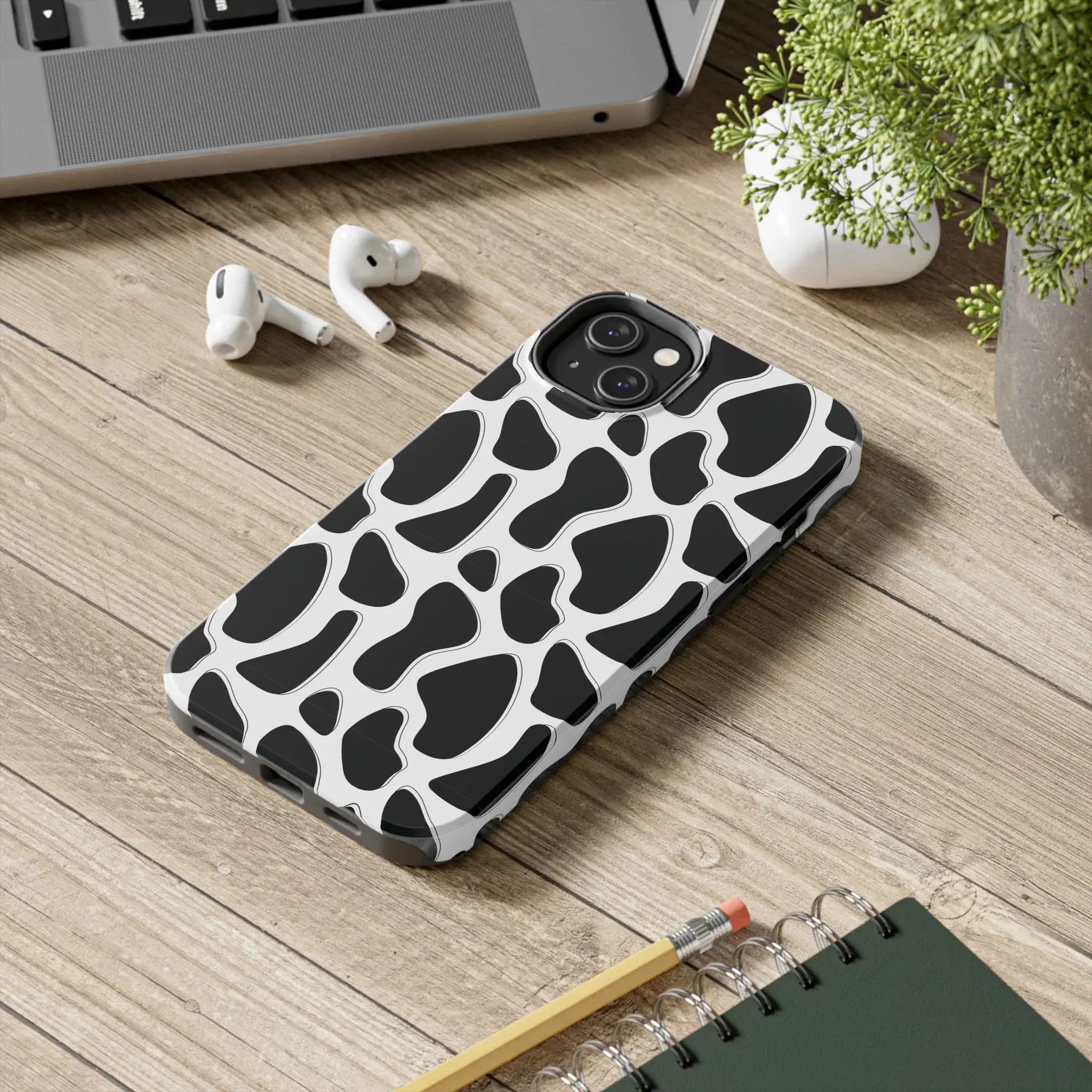 Spotted Animal Print Phone Case (Apple & Android) - Pink Sweetheart