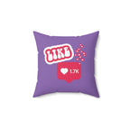 Doing It For Likes Square Pillow - Purple