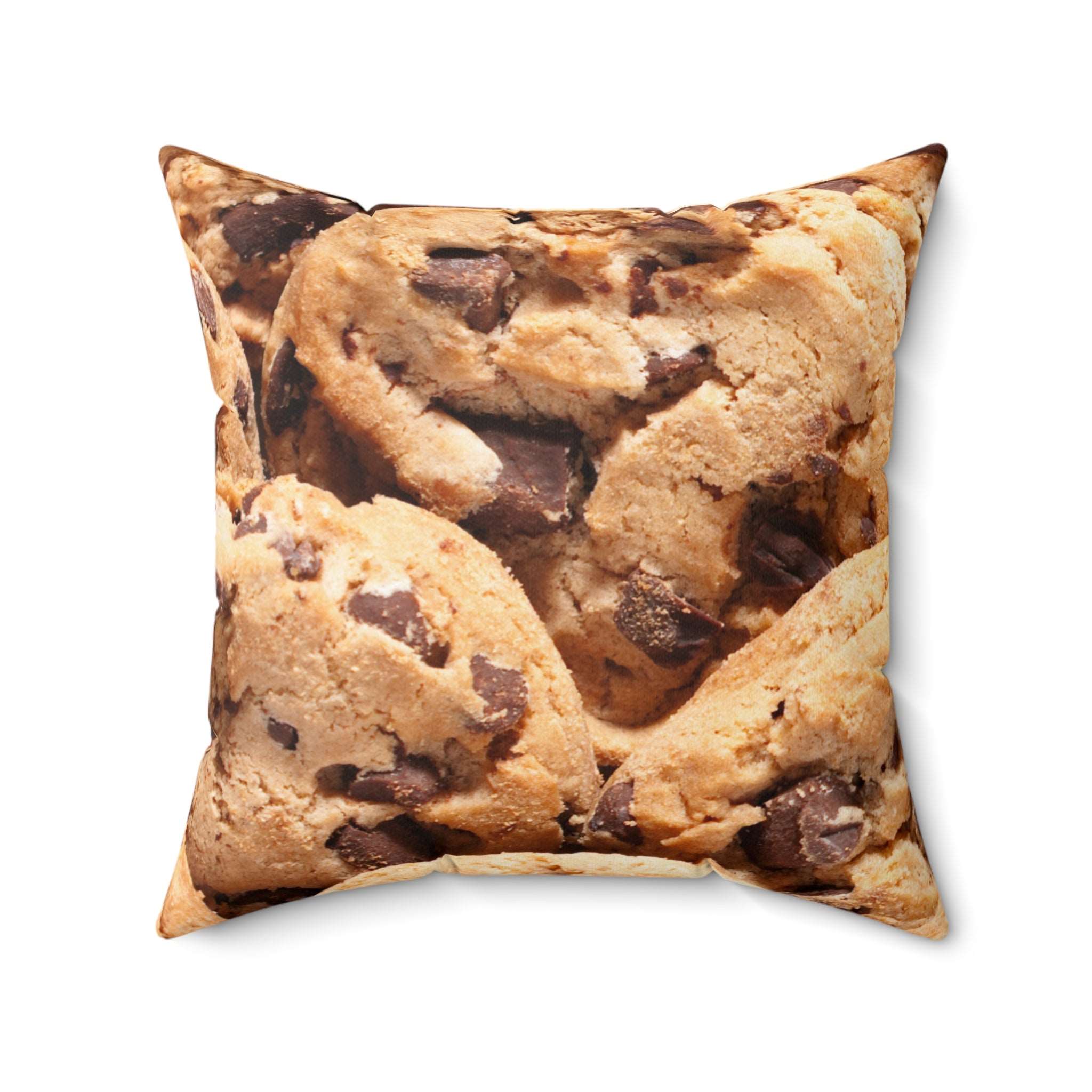 Chunky Chocolate Chip Cookies Square Pillow