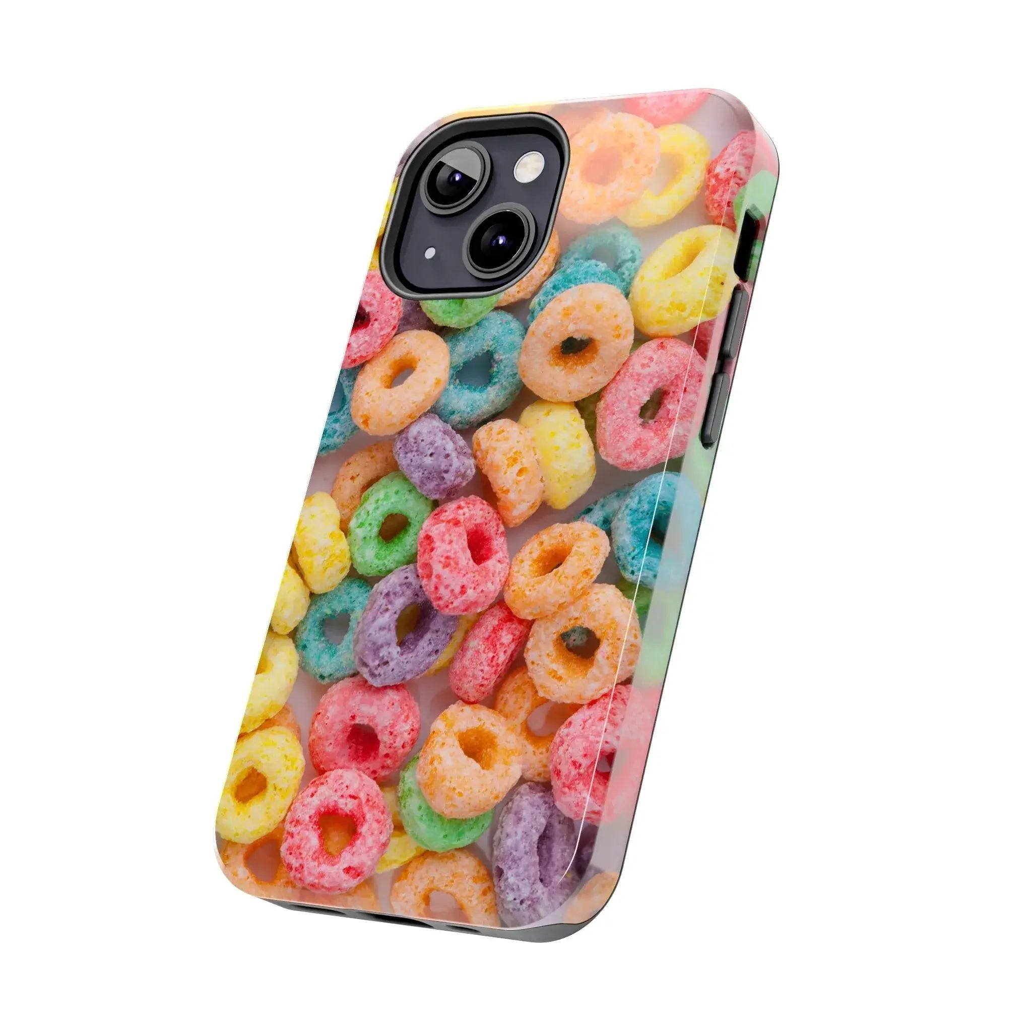 Morning Cereal Loops Phone Case (Apple & Android) - Pink Sweetheart