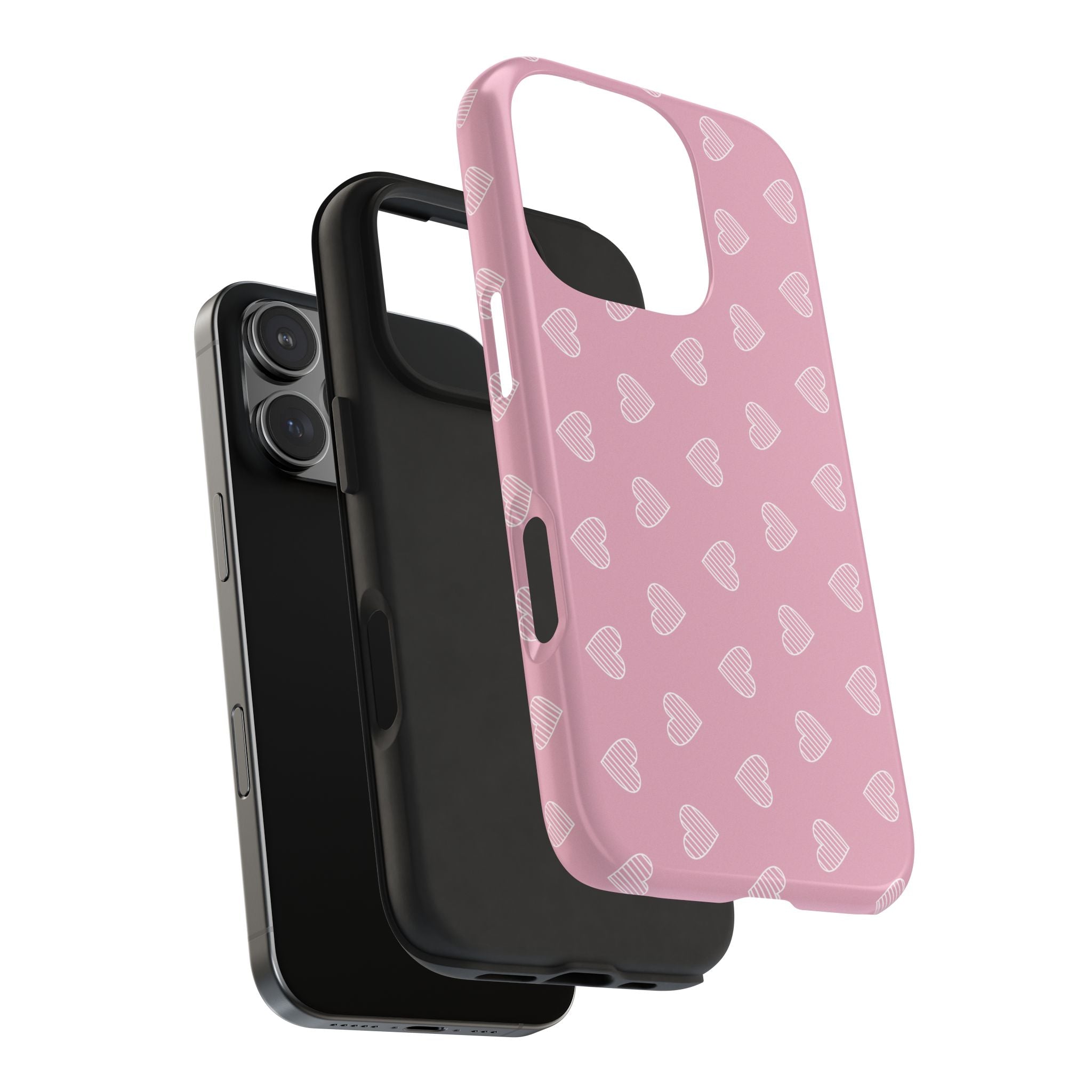 Infinite Pink Hearts Phone Case (Apple & Android)