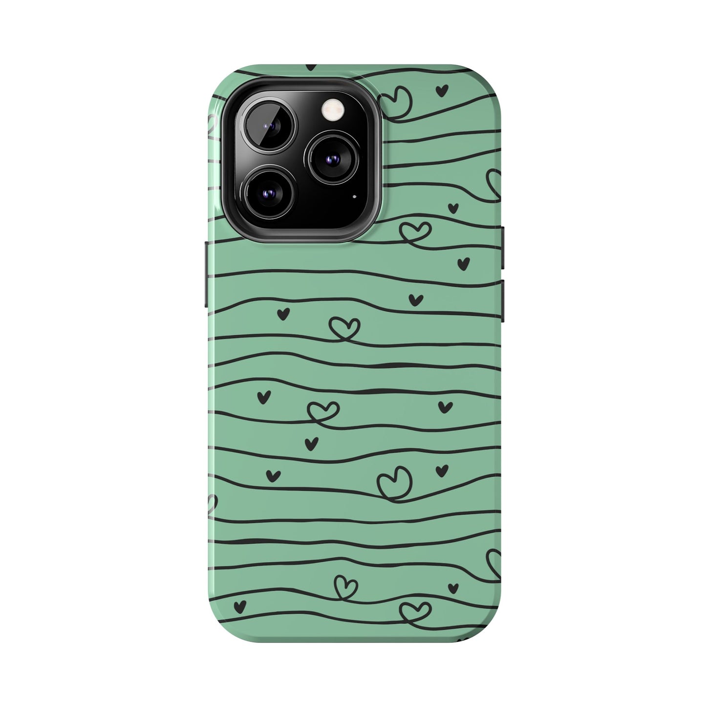 Scribble Love Hearts Phone Case