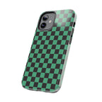 Checkered Kimono Tough Phone Case (Apple & Android) - Pink Sweetheart