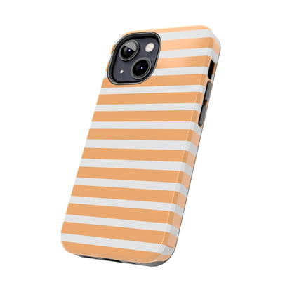 Orange Stripe Lines Phone Case