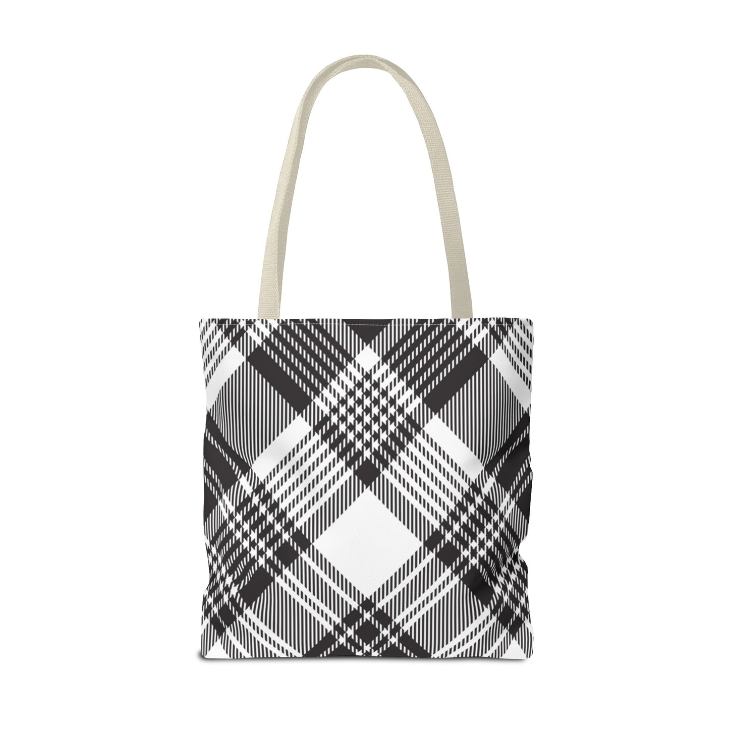 Black Check Tote Bag