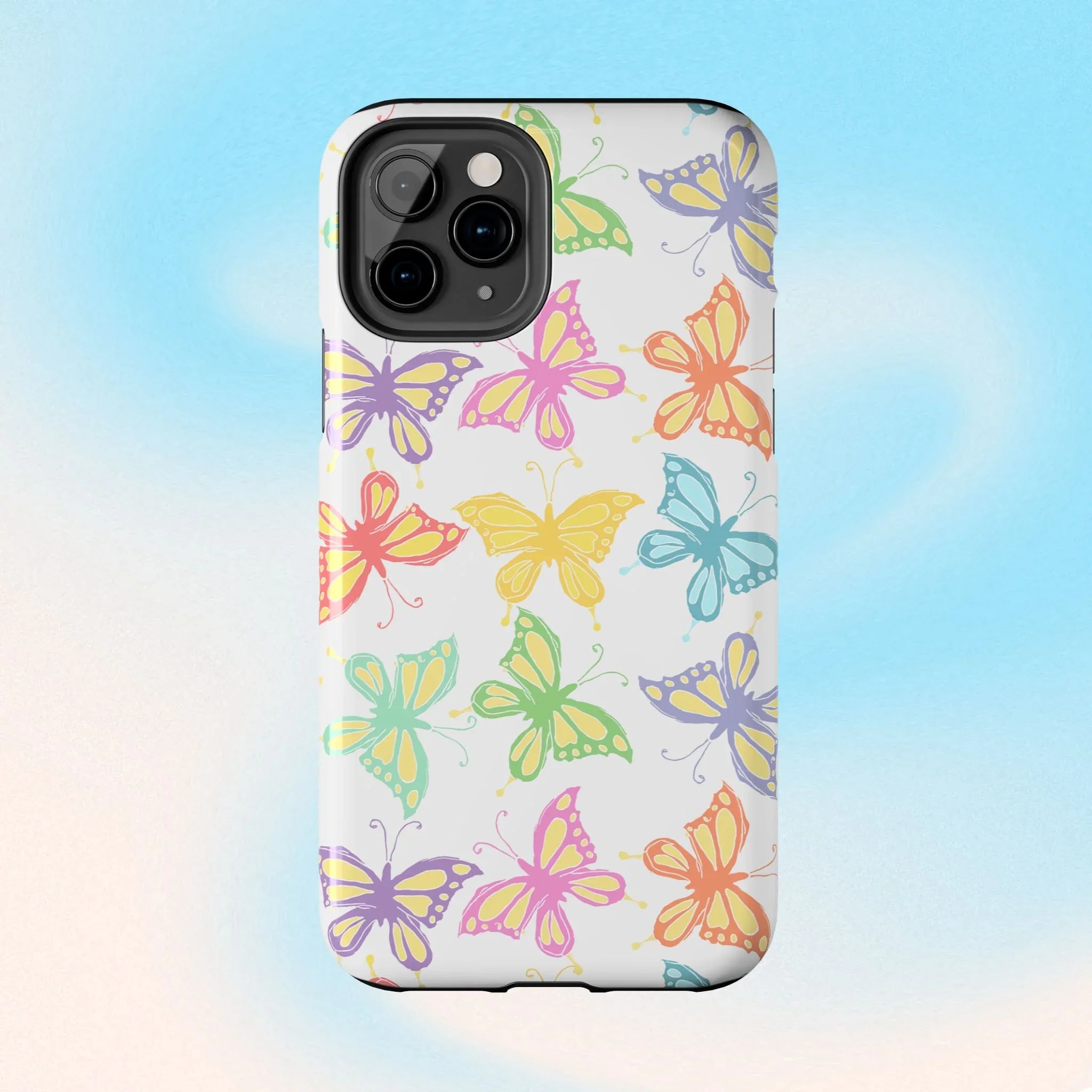 Busy Butterflies Phone Case (Apple & Android) - Pink Sweetheart
