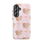 Cuddly Teddy Bear Phone Case (Apple & Android) - Pink Sweetheart