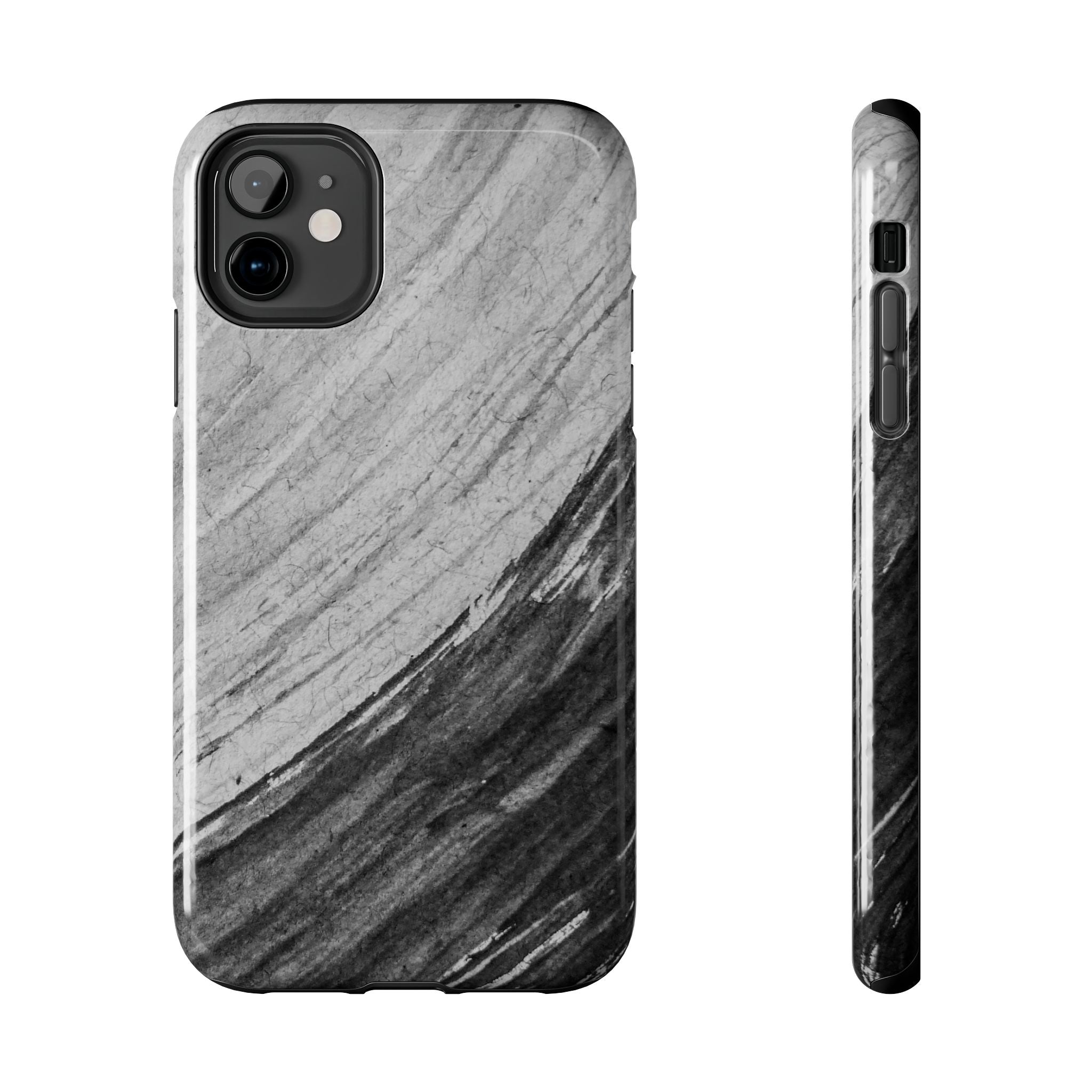 Black & Gray Phone Case (Apple & Android)