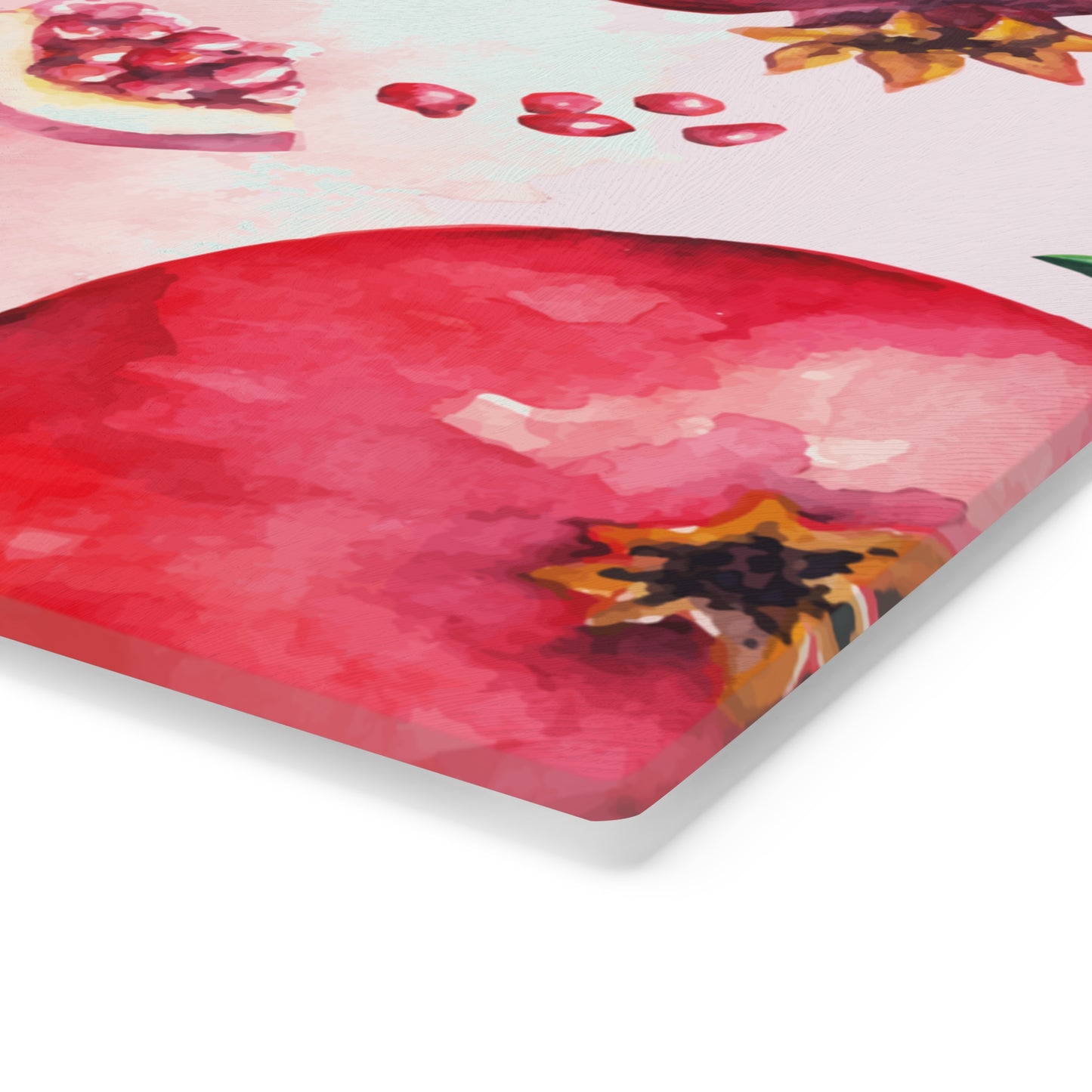 Pomegranate Glass Cutting Board