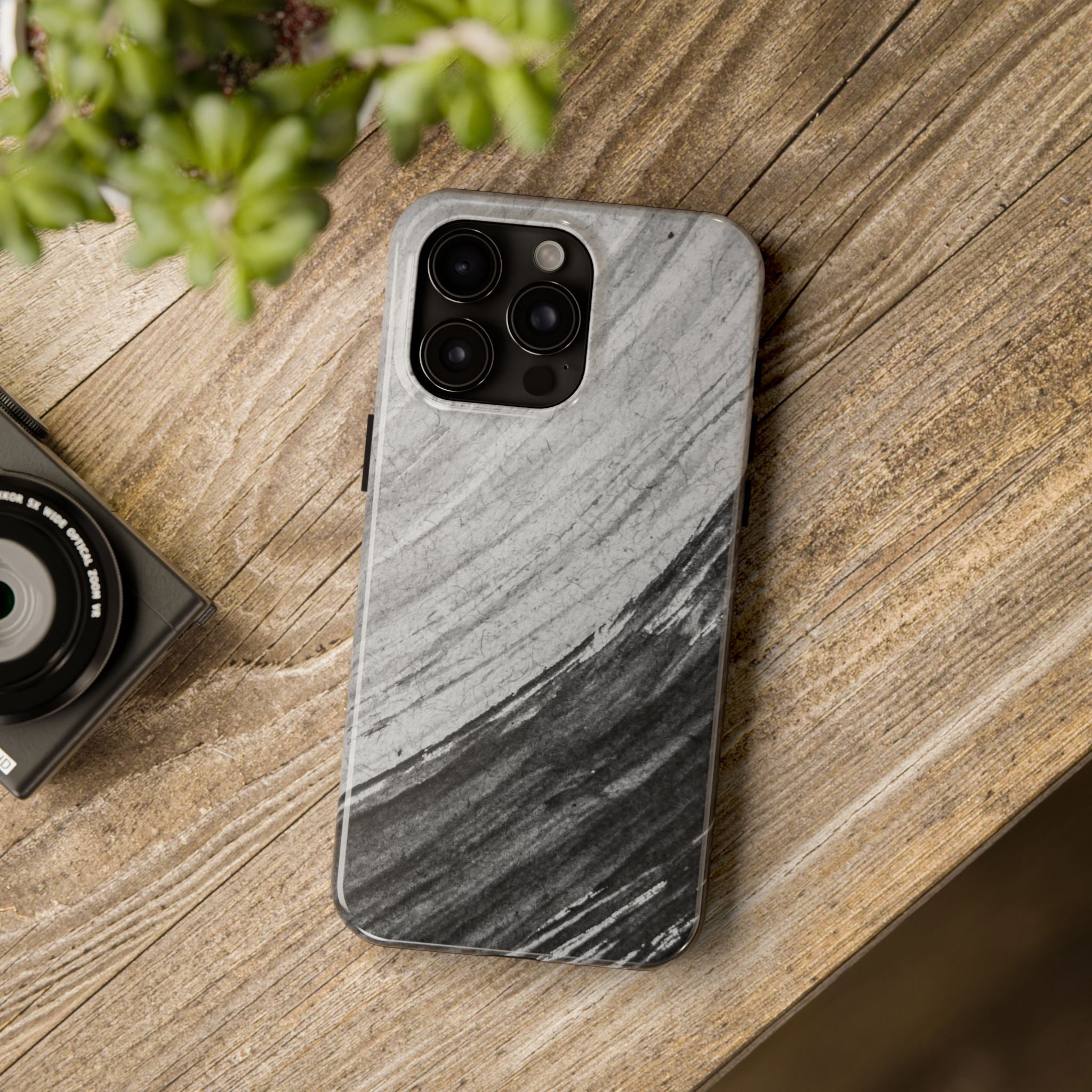 Black & Gray Phone Case (Apple & Android)