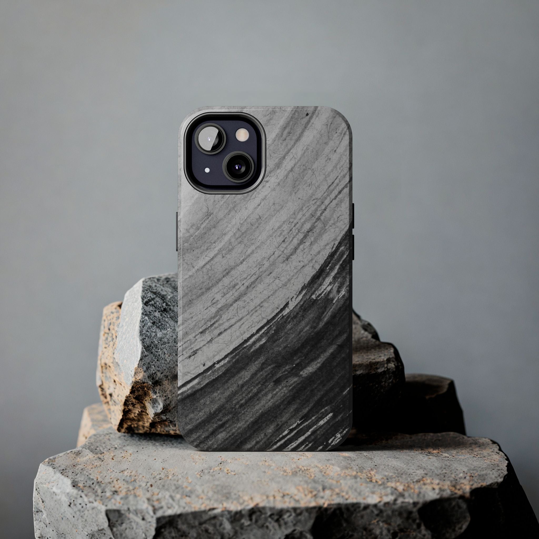Black & Gray Phone Case (Apple & Android)
